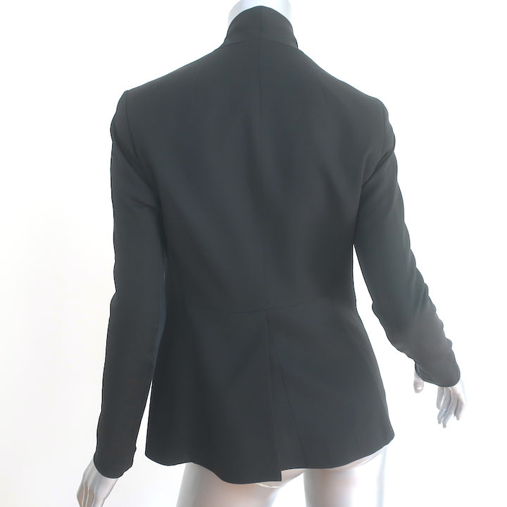 Rick Owens Blazer Black Wool-Silk Size 40 One-Button Jacket