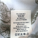 L'Agence Camille Blouse Ivory Leopard Print Size Extra Large 3/4 Sleeve Top