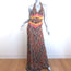 Missoni Zig Zag Knit Halter Maxi Dress Multicolor Rayon Size 44