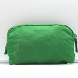 Prada Tessuto Cosmetic Bag Kelly Green Nylon Mini Pouch