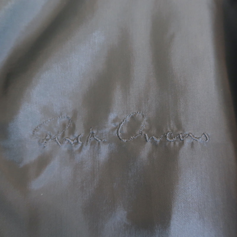 Rick Owens Blazer Black Wool-Silk Size 40 One-Button Jacket