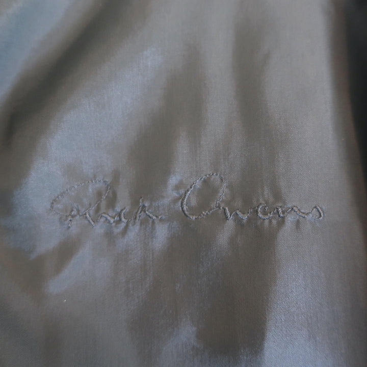 Rick Owens Blazer Black Wool-Silk Size 40 One-Button Jacket