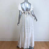 Spell & The Gypsy Boho Bella Embroidered Maxi Dress White Size Extra Small