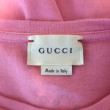 Gucci Kids Winged Tiger GG Logo T-Shirt Pink Size 8