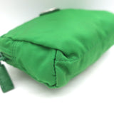 Prada Tessuto Cosmetic Bag Kelly Green Nylon Mini Pouch