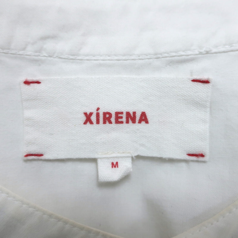 Xirena Flutter Sleeve Top Luna White Lace-Trim Cotton Size Medium