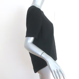 Jenni Kayne Crepe Tee Black Size Small Short Sleeve Top
