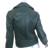 Louis Vuitton Convertible Biker Jacket Vest Emerald Leather Size 36