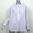 Xirena Ruffle Neck Button Down Shirt Light Purple Size Medium Long Sleeve Top