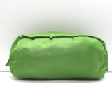 Prada Tessuto Long Cosmetic Bag Pea Green Nylon Small Pouch