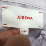 Xirena Ruffle Neck Button Down Shirt Light Purple Size Medium Long Sleeve Top