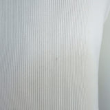 Helmut Lang Quarter Zip Tee White Ribbed Knit Size Medium Short Sleeve Top