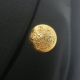 Veronica Beard Miller Dickey Jacket Black/Gold Size 4 Double Breasted Blazer