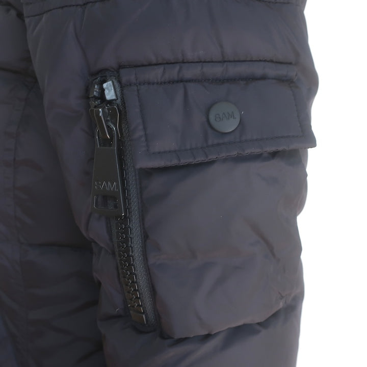SAM. Freestyle Down Puffer Jacket Matte Black Size Medium NEW