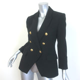 Veronica Beard Miller Dickey Jacket Black/Gold Size 4 Double Breasted Blazer