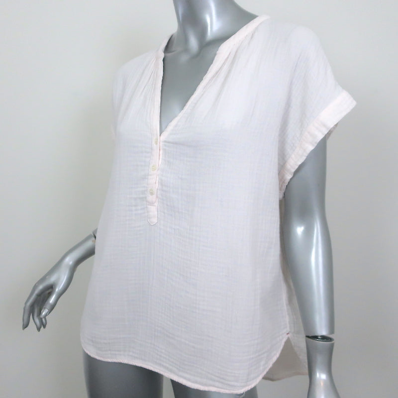 Xirena Cap Sleeve Top Sam Light Pink Cotton Gauze Size Medium