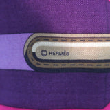 Hermes Les Sangles by J.Metz 140cm Scarf Shawl Fuchsia Cashmere-Silk