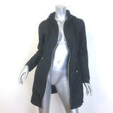 Herno Techno Taffeta Hooded Packable Parka Black Size 40