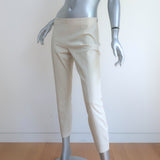 The Row Cropped Pants Ecru Stretch Crepe Size 4
