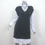 Brochu Walker Nye Layered Sweater Vest Mini Dress Gray/White Striped Size Medium