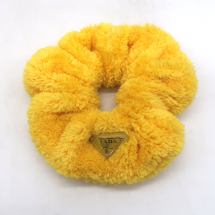 Prada Terry Scrunchie Yellow