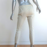 The Row Cropped Pants Ecru Stretch Crepe Size 4