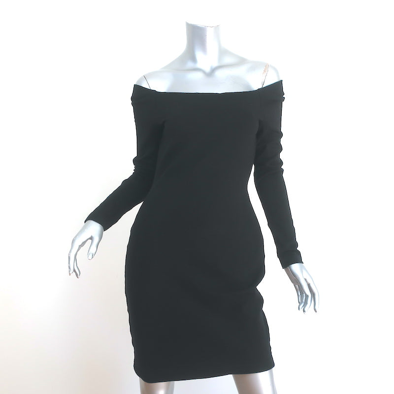 L'Agence Off the Shoulder Mini Dress Daphne Black Stretch Jersey Size Celebrity Owned L'Agence Off the Shoulder Mini Dress Daphne Black Stretch Jersey Size Celebrity Owned