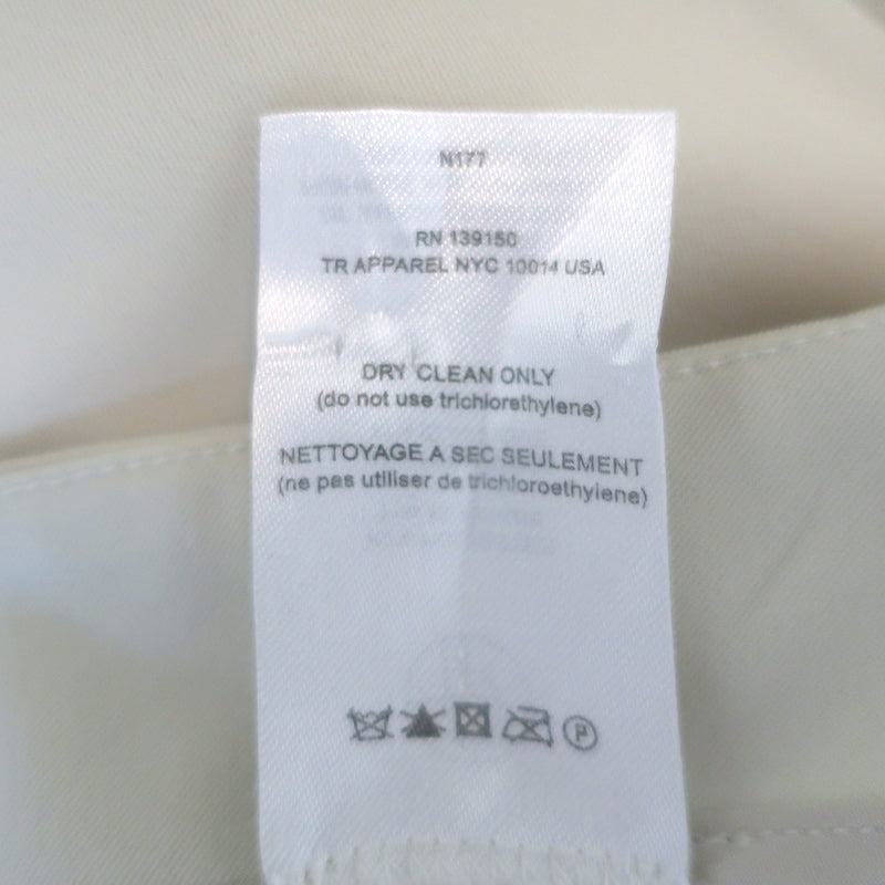 The Row Cropped Pants Ecru Stretch Crepe Size 4