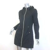Herno Techno Taffeta Hooded Packable Parka Black Size 40