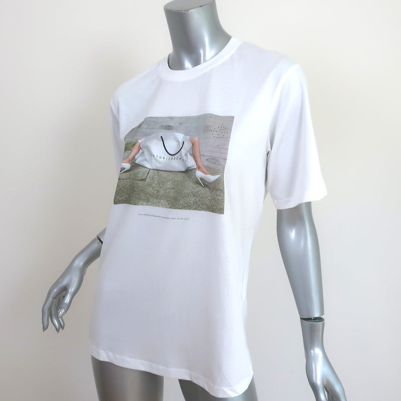Victoria Beckham 10th Anniversary Tee White Size Extra Small Short Sleeve Top