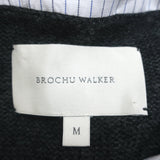 Brochu Walker Nye Layered Sweater Vest Mini Dress Gray/White Striped Size Medium