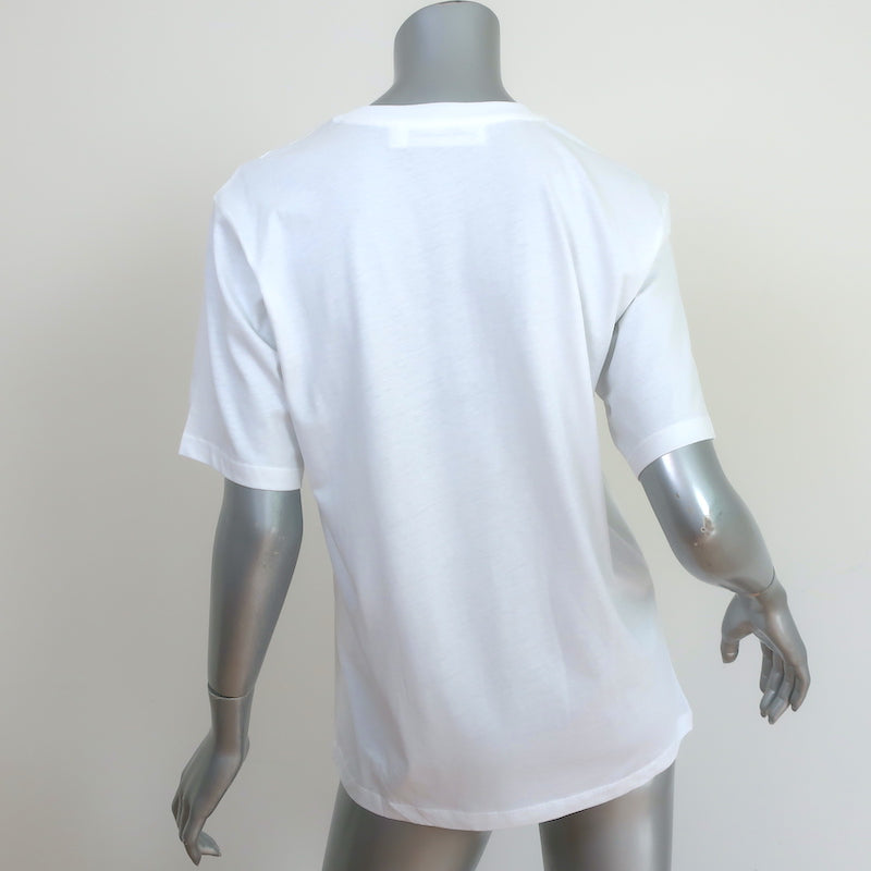 Victoria Beckham 10th Anniversary Tee White Size Extra Small Short Sleeve Top