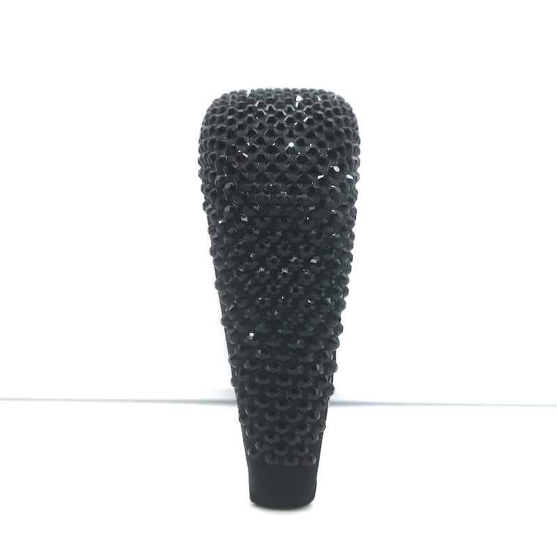 Prada Oversized Crystal-Embellished Padded Headband Black Satin