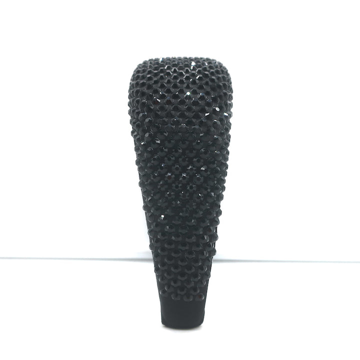 Prada Oversized Crystal-Embellished Padded Headband Black Satin