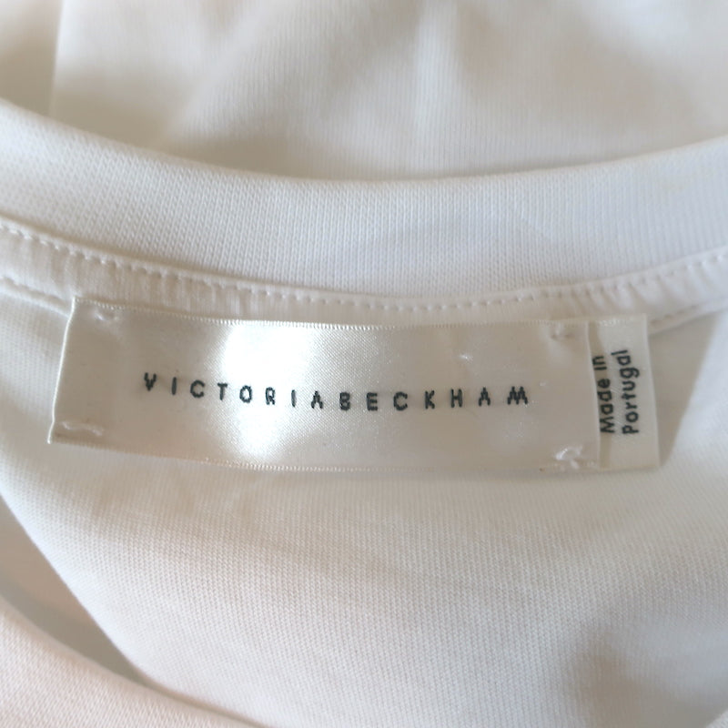 Victoria Beckham 10th Anniversary Tee White Size Extra Small Short Sleeve Top
