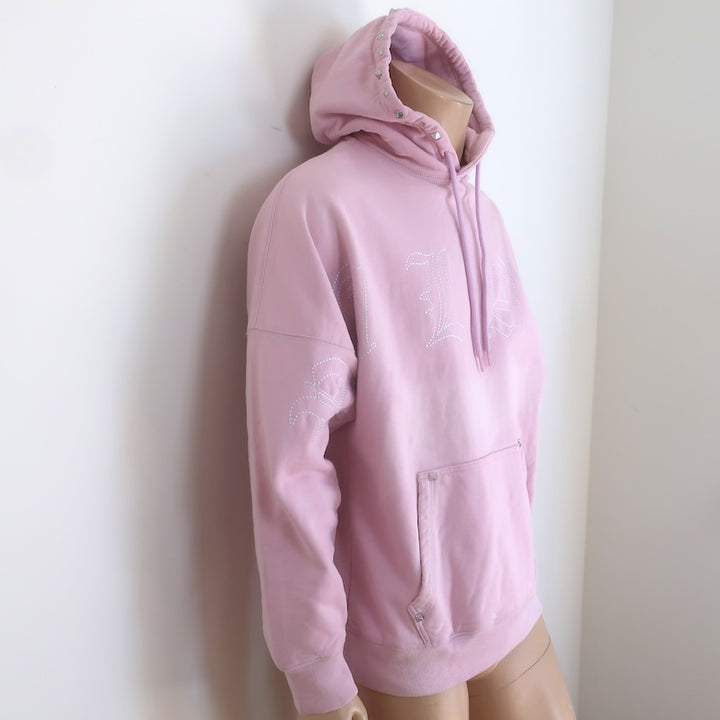 Palace Skateboards Embroidered Stud Hoodie Pink Size Large