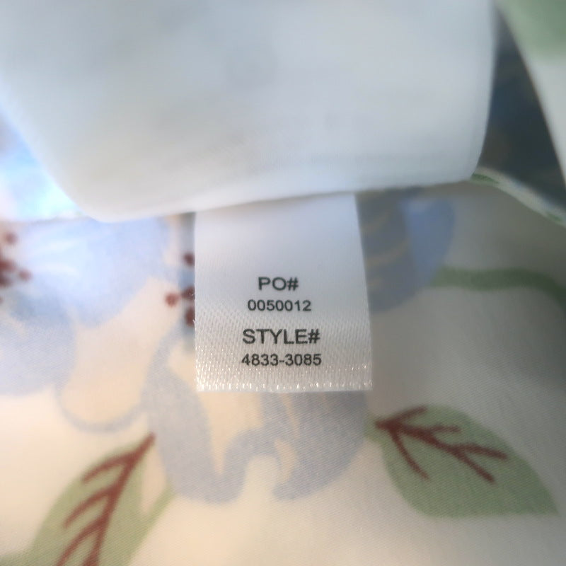 Doen Elowena Slip Skirt Ivory Strawberry Moon Floral Print Silk Satin Size Small