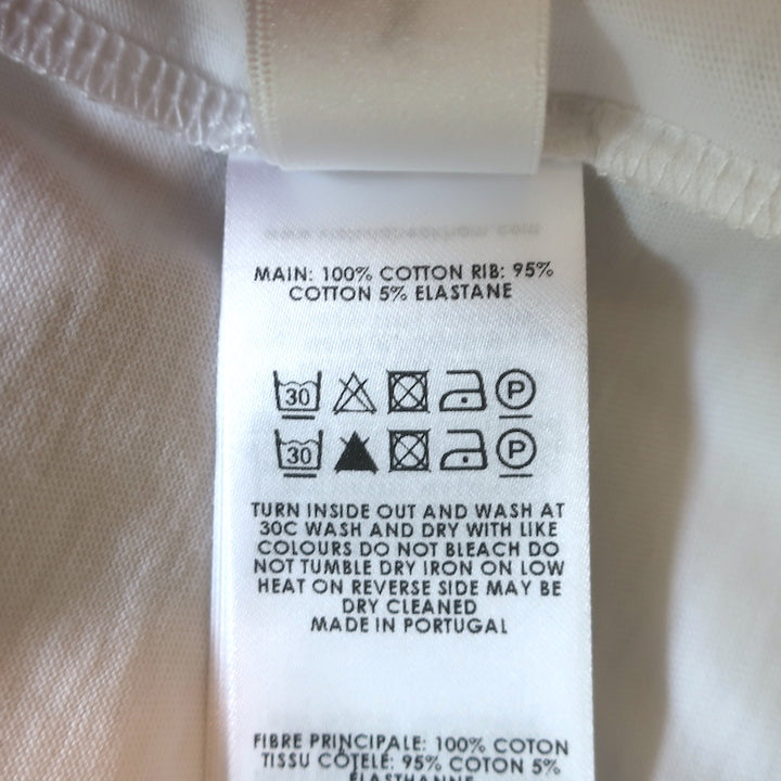 Victoria Beckham 10th Anniversary Tee White Size Extra Small Short Sleeve Top