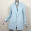A.L.C. Arden Jacket Baby Blue Stretch Linen Size 6 One-Button Blazer