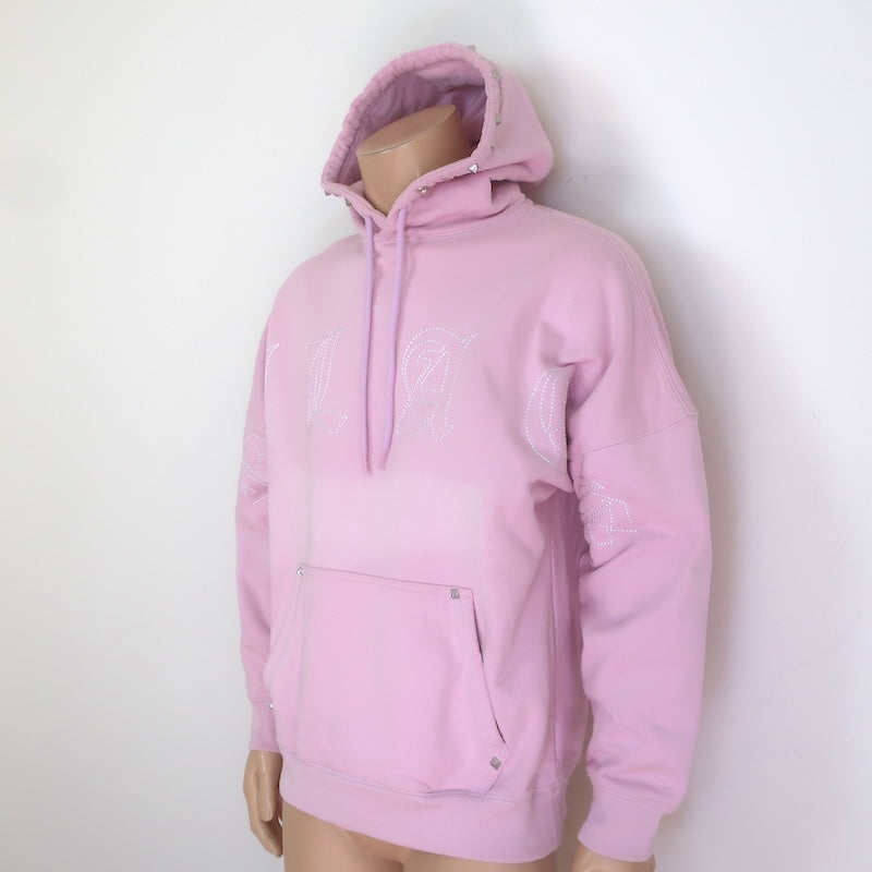 Palace Skateboards Embroidered Stud Hoodie Pink Size Large
