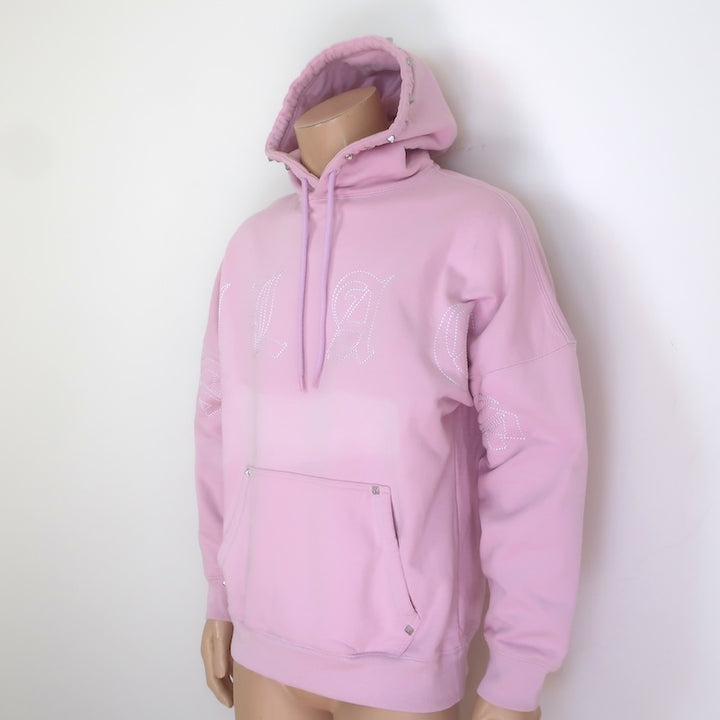 Palace Skateboards Embroidered Stud Hoodie Pink Size Large