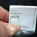 Chanel Zipper-Trimmed Ruffle Jacket Navy Cotton Pique Size 40