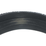 Prada Oversized Crystal-Embellished Padded Headband Black Satin