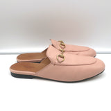 Gucci Princetown Mules Light Pink Leather Size 37.5