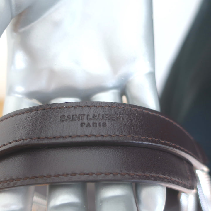 Saint Laurent Medium LouLou Bag Dark Brown Matelasse Y Quilted Leather Crossbody