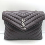 Saint Laurent Medium LouLou Bag Dark Brown Matelasse Y Quilted Leather Crossbody