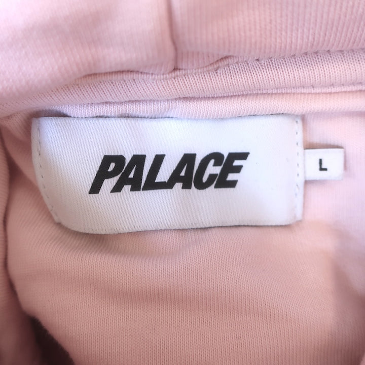 Palace Skateboards Embroidered Stud Hoodie Pink Size Large