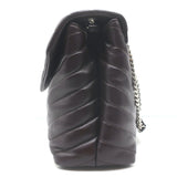 Saint Laurent Medium LouLou Bag Dark Brown Matelasse Y Quilted Leather Crossbody