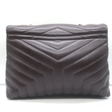 Saint Laurent Medium LouLou Bag Dark Brown Matelasse Y Quilted Leather Crossbody