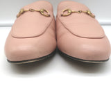 Gucci Princetown Mules Light Pink Leather Size 37.5
